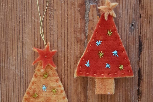 Türschmuck aus Filz