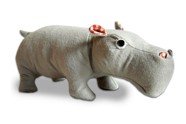 Stofftier Nilpferd nähen