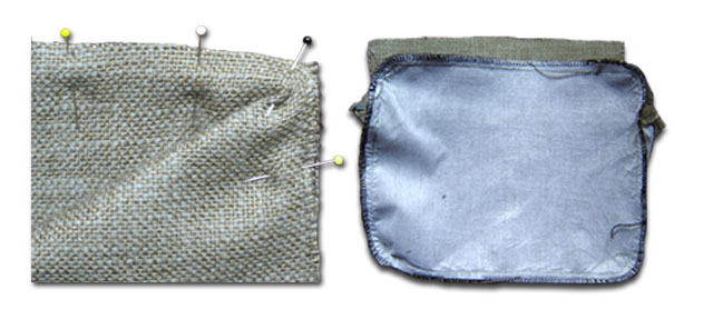 Schultertasche Stoff zuschneiden