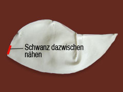 Heizkissen, Maus nähen