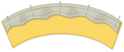 Kanten einfassen mit Schrägband